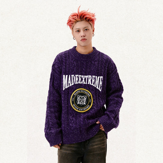 Vintage Thick Twisted Snowflake Sweat(Unisex)