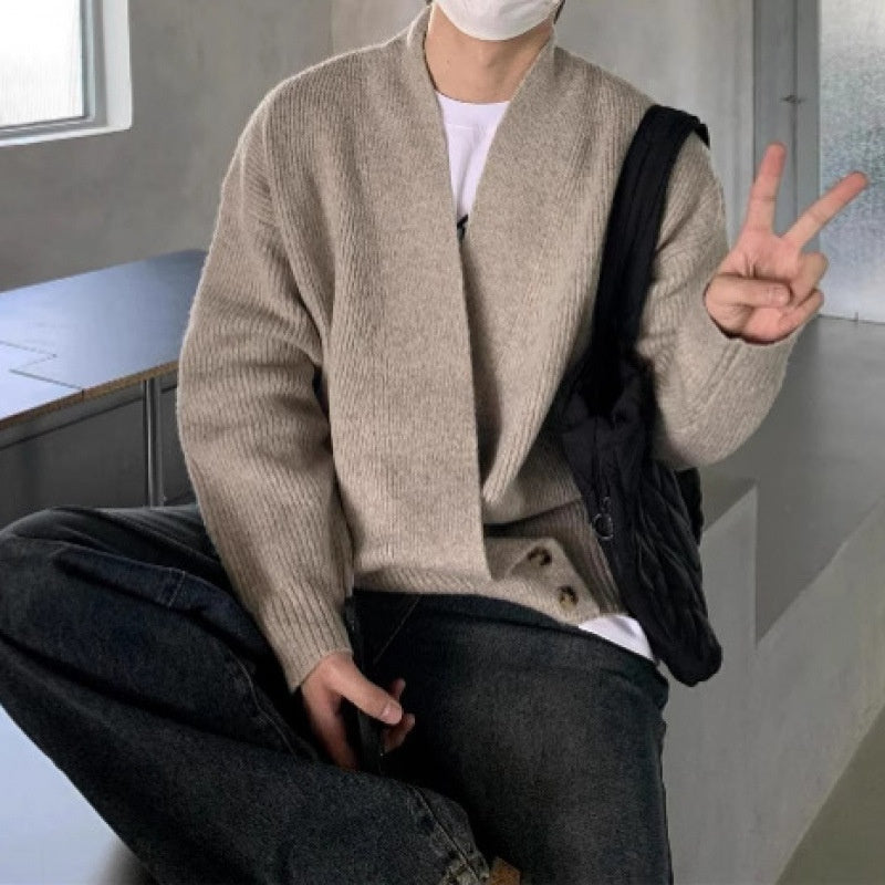 Relaxed-fit V-neck Knit Cardigan