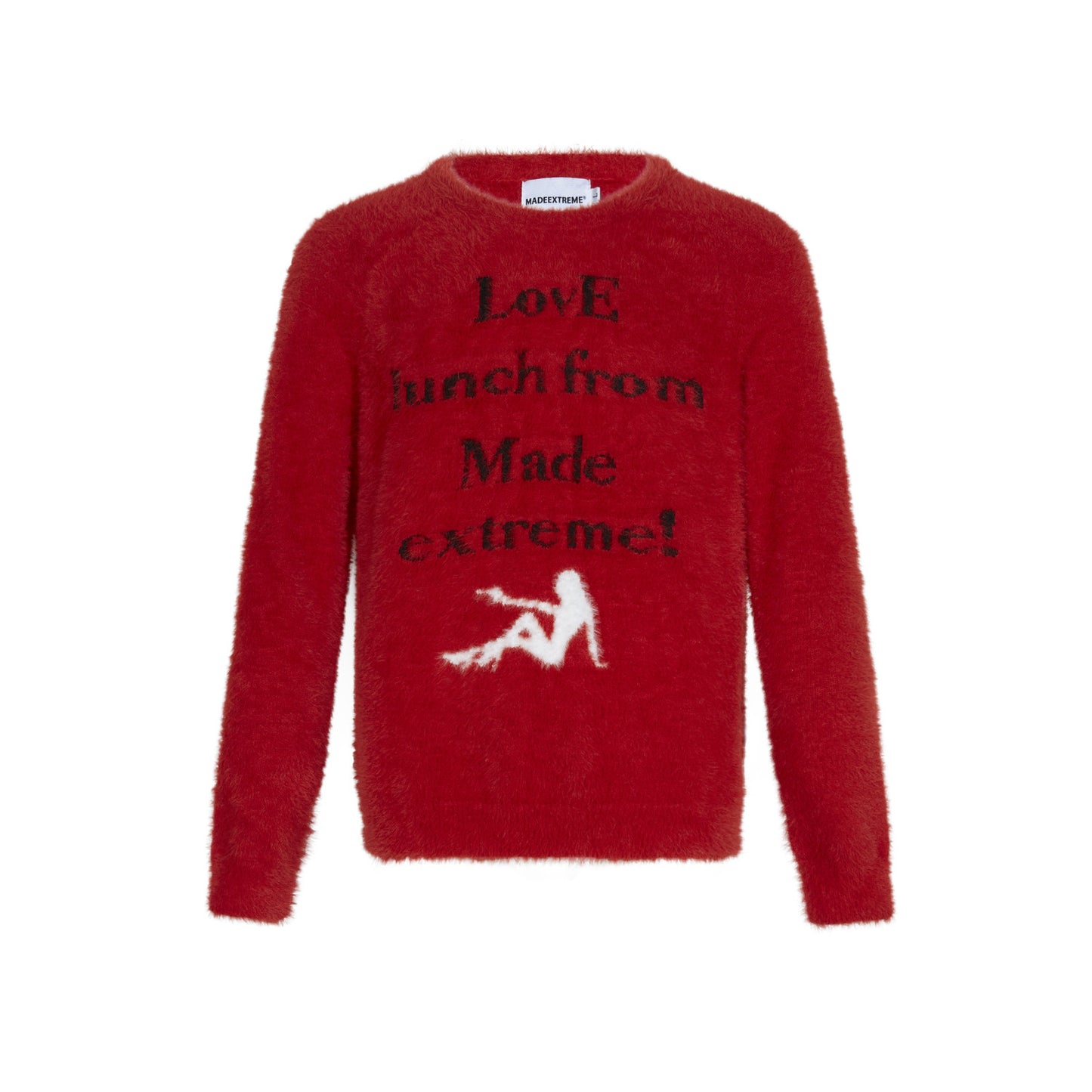 Niche Heavy Thin And Glittering Plush Design Dragon Year Sweater