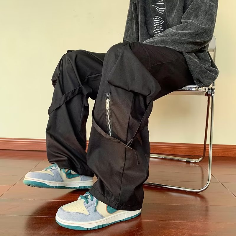 Men's Loose Straight Cargo Pants