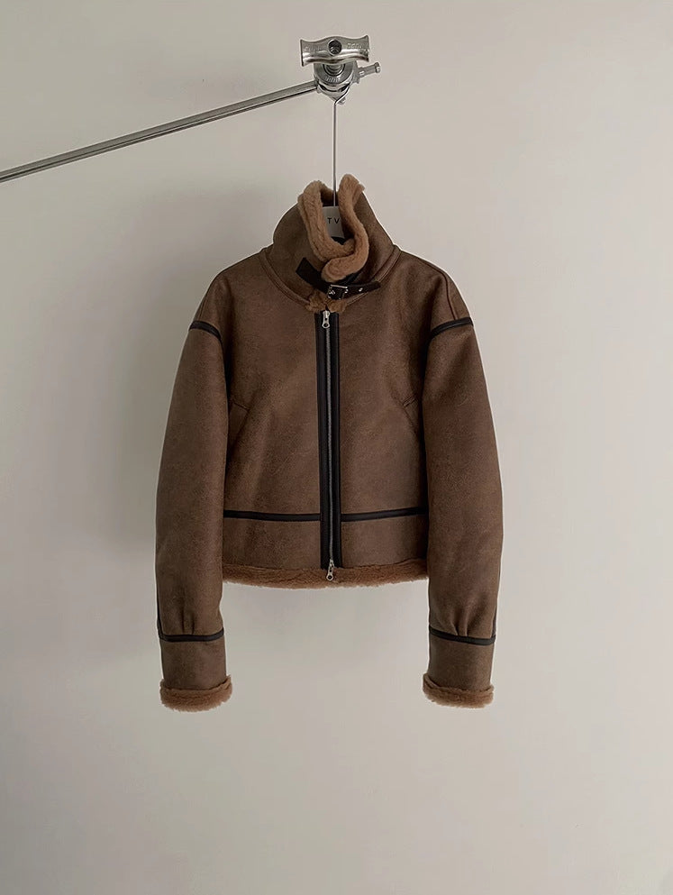 Fur Integrated Cotton Coat