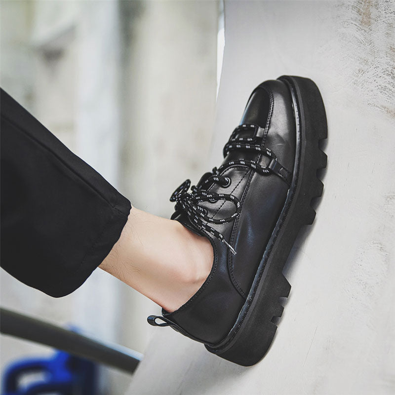 Casual Leather Strapped Shoes