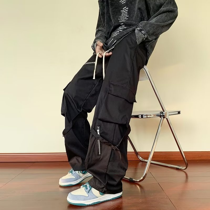 Men's Loose Straight Cargo Pants