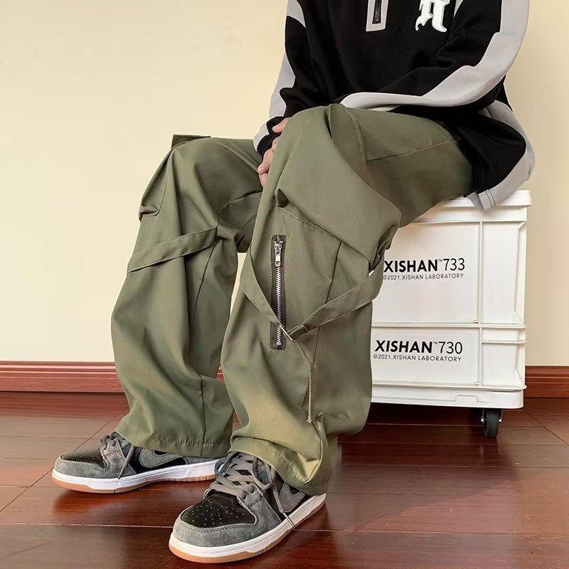 Men's Loose Straight Cargo Pants