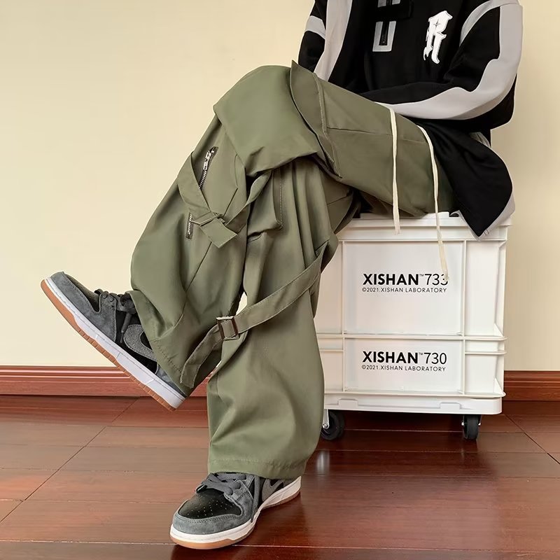 Men's Loose Straight Cargo Pants