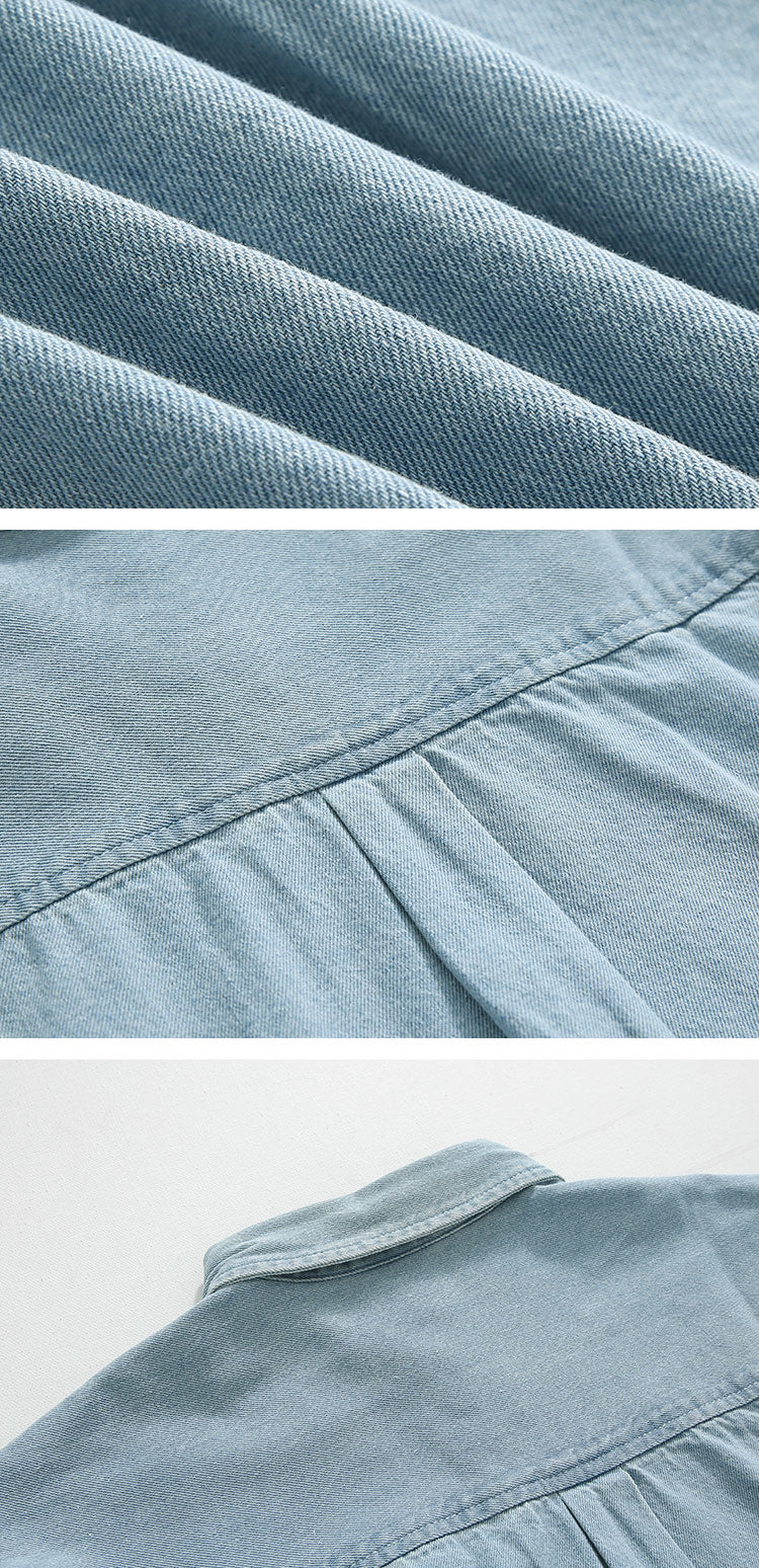 Workwear Long Sleeve Denim Shirt