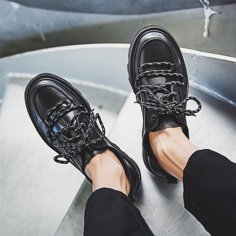 Casual Leather Strapped Shoes