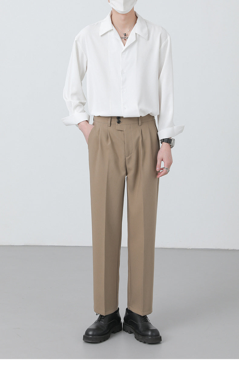 Simple Senior Drape Long-sleeved Shirt