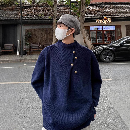 Idle Style Diagonal Sweater