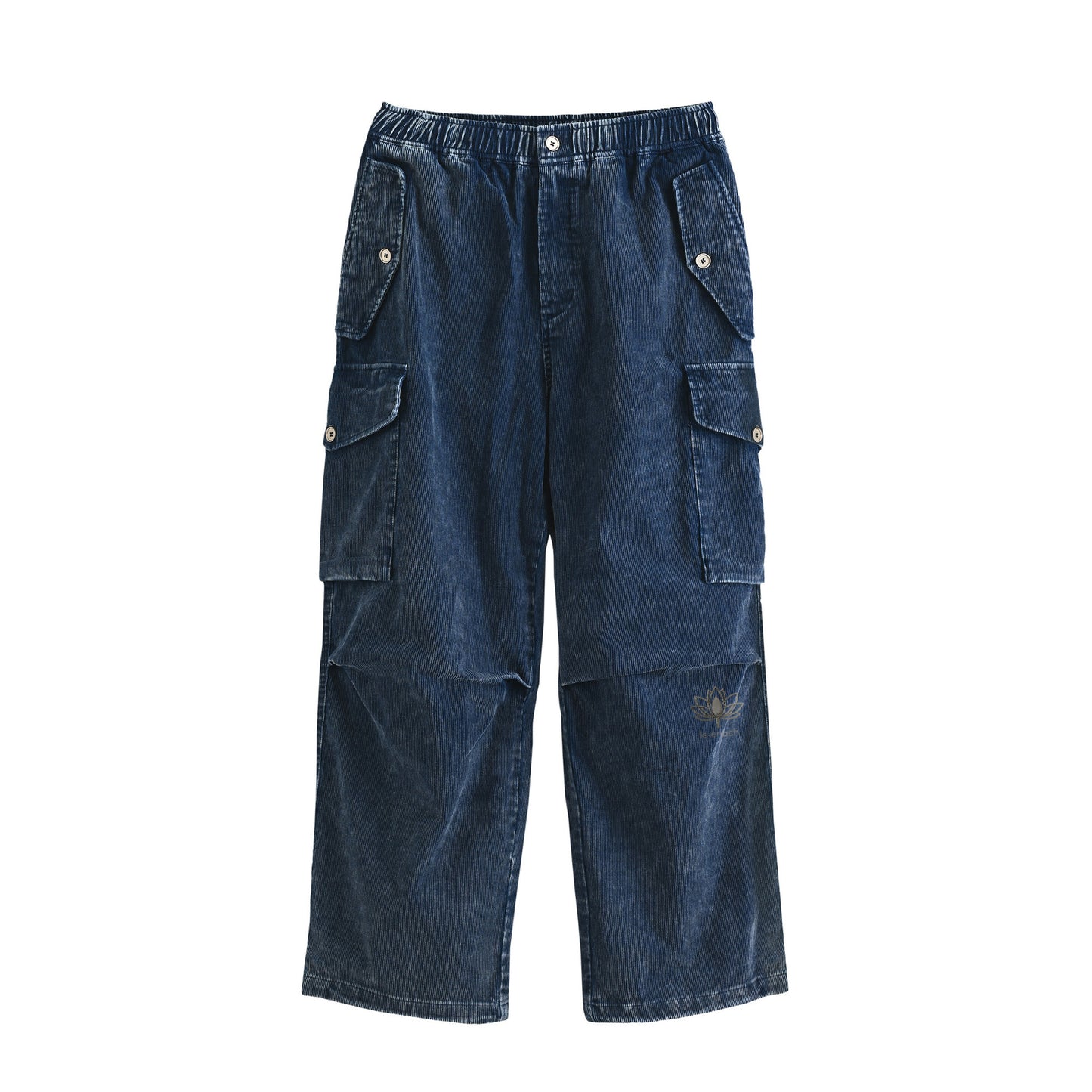 ウォッシュコーデュロイカーゴパンツ indigo image