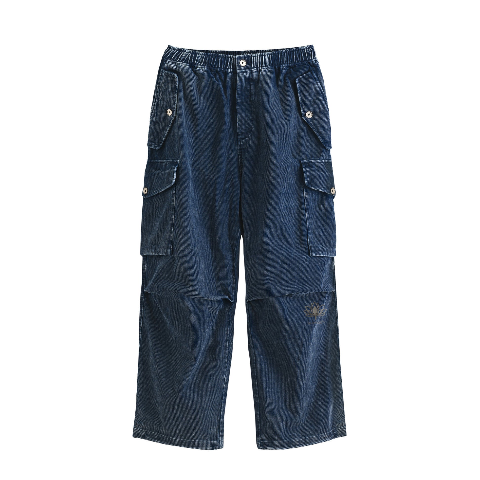 ウォッシュコーデュロイカーゴパンツ indigo image