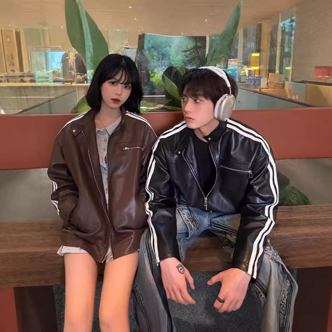 PU Leather Motorcycle Jacket
