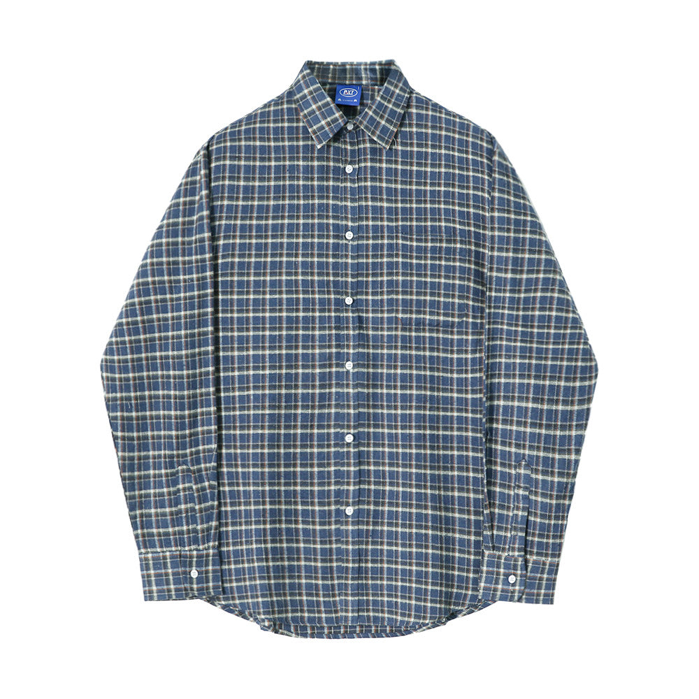 Plaid Loose Casual Retro T Shirt