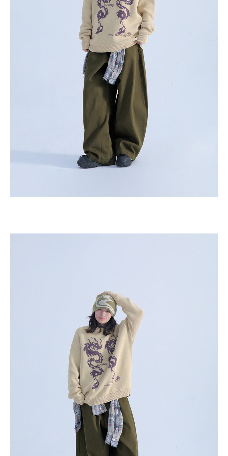 Retro Minority Vintage Style Profile Radish Overalls