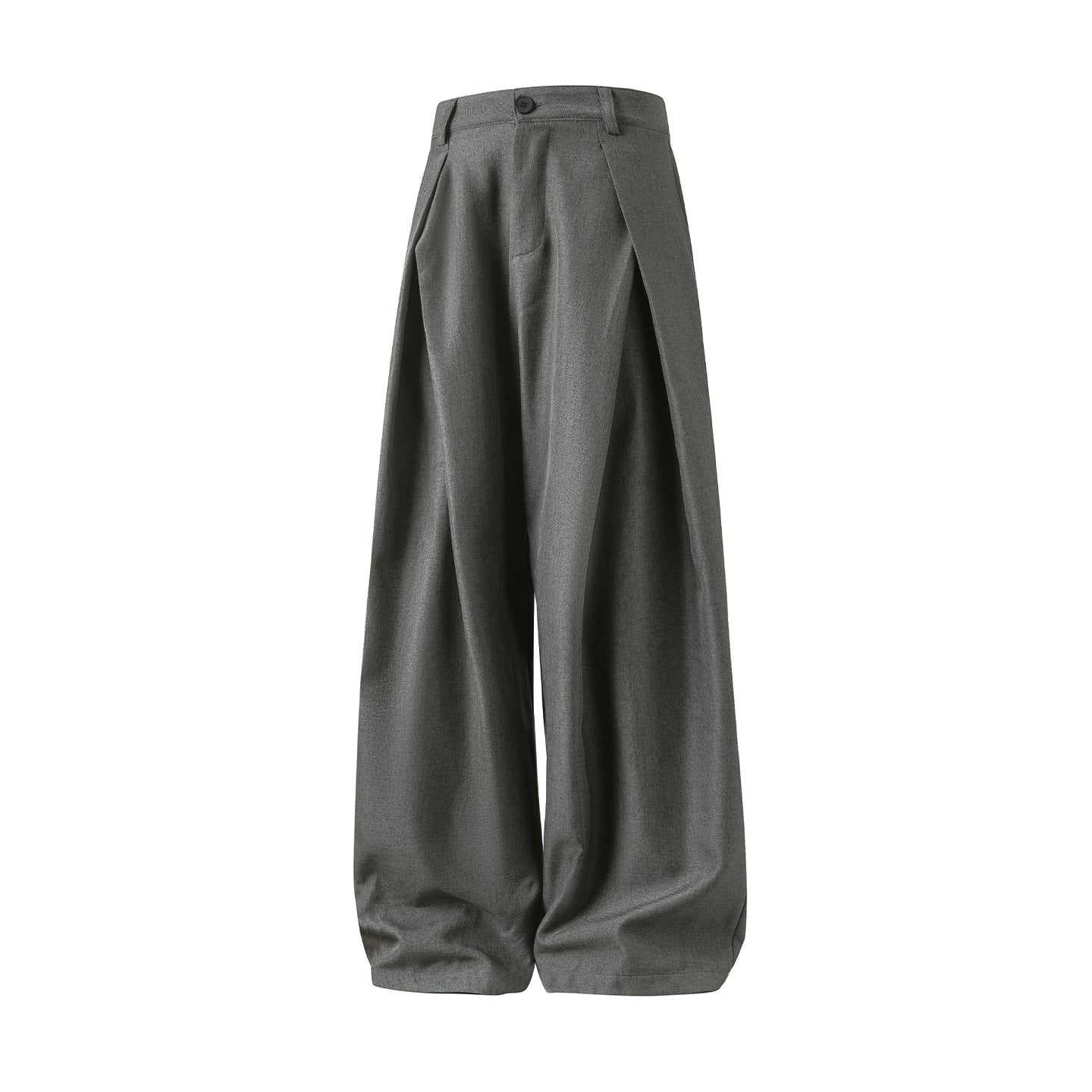 Cross Tuck Draping Casual Slacks