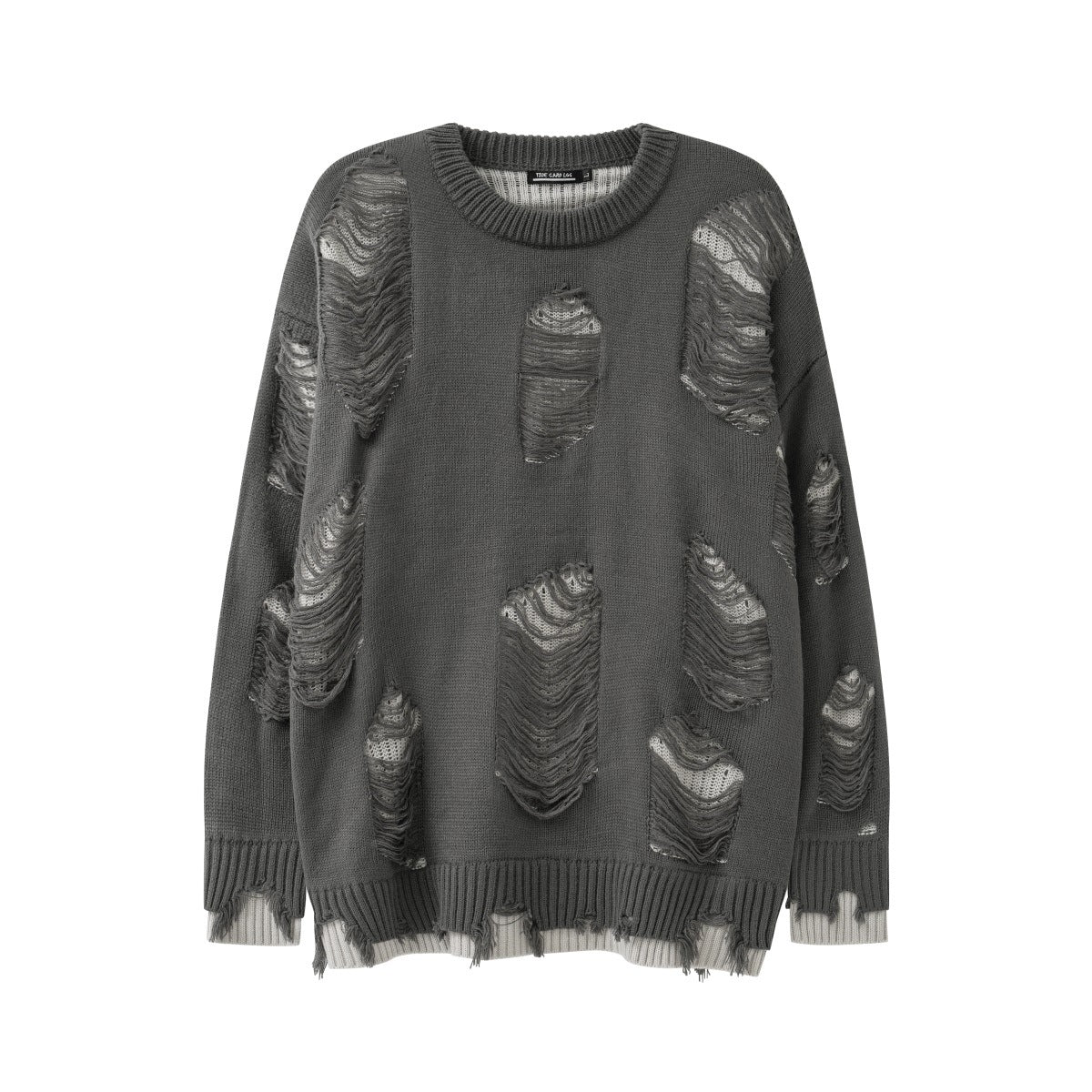 Two-piece Hole Oversize  Sweater (Unisex)