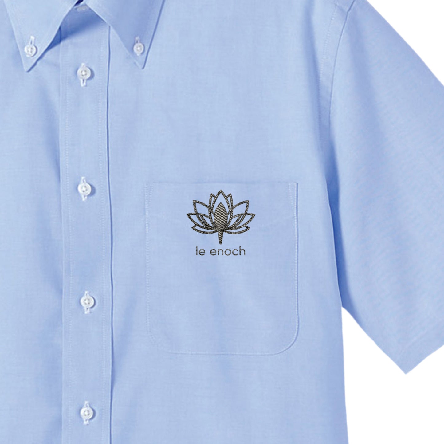 オックスフォード半袖シャツ blue image