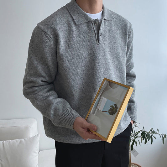Solid Color Versatile Casual  Sweater
