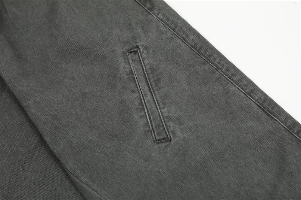 Loose Denim Waist Pocket