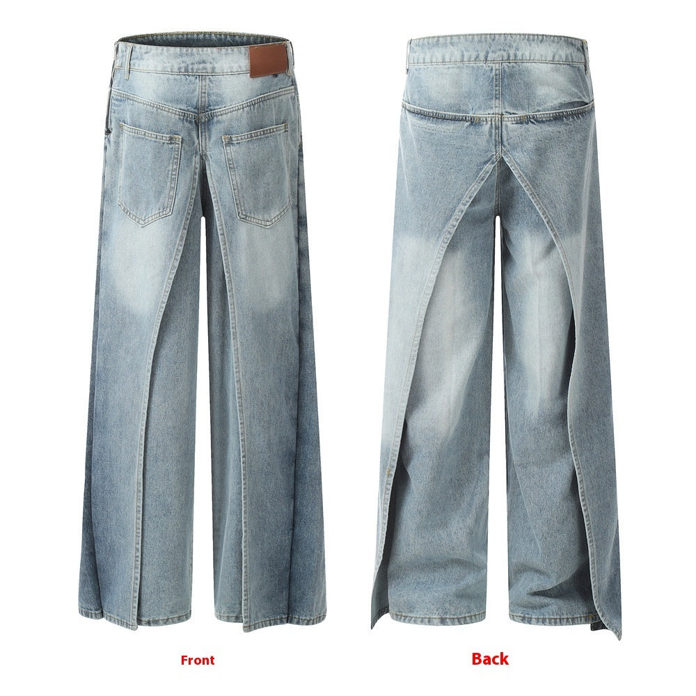 Wide Leg irregular Denim
