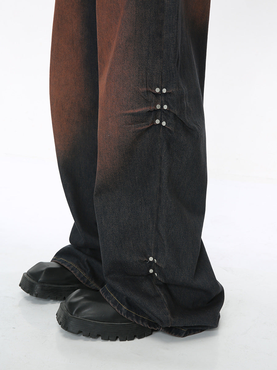 Wide Leg Mopping Jeans