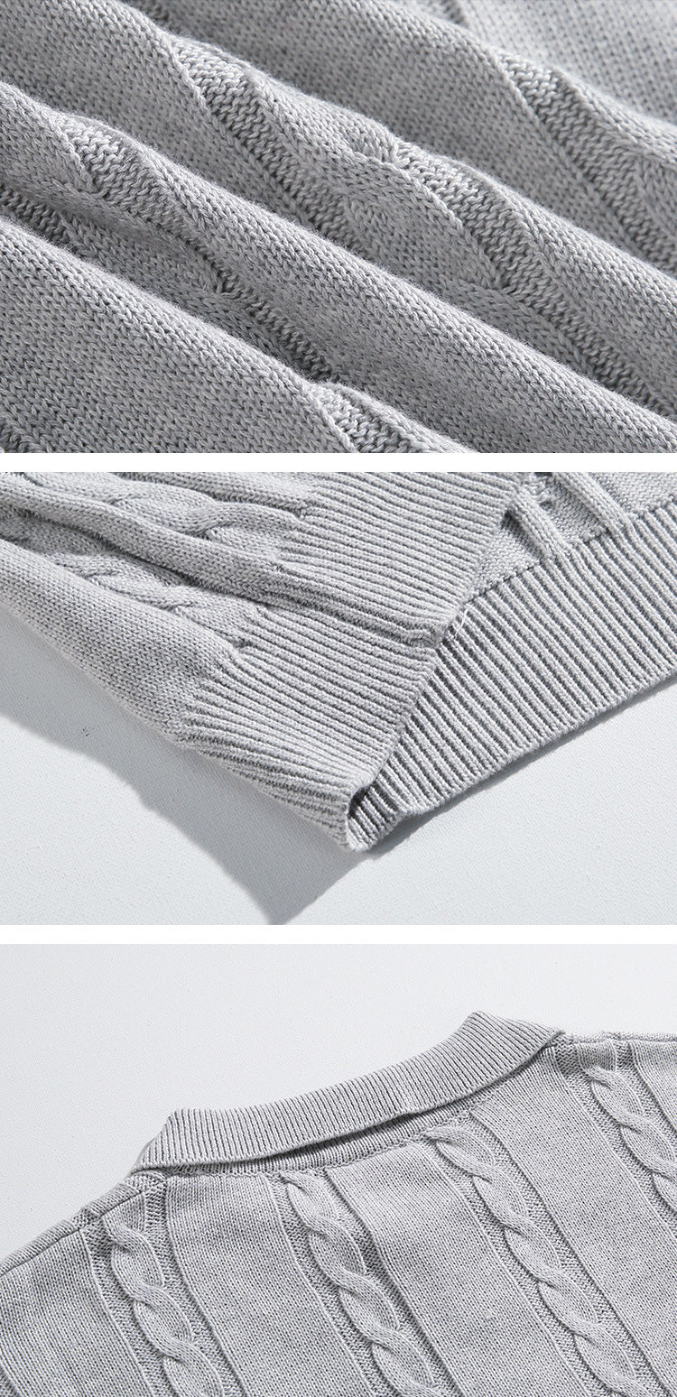 T-shirt Men's Loose Twist Half Sleeve