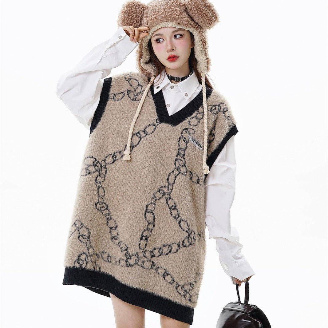 V-neck Uniform Sweater  (Unisex)