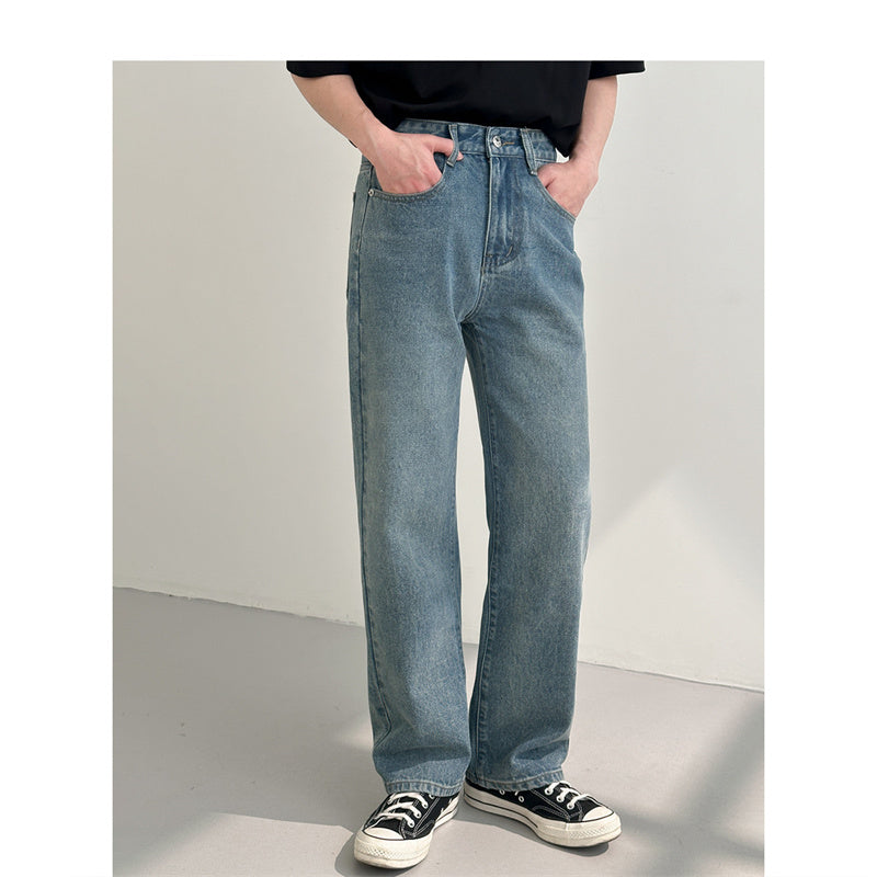 Loose And Versatile Straight Jeans
