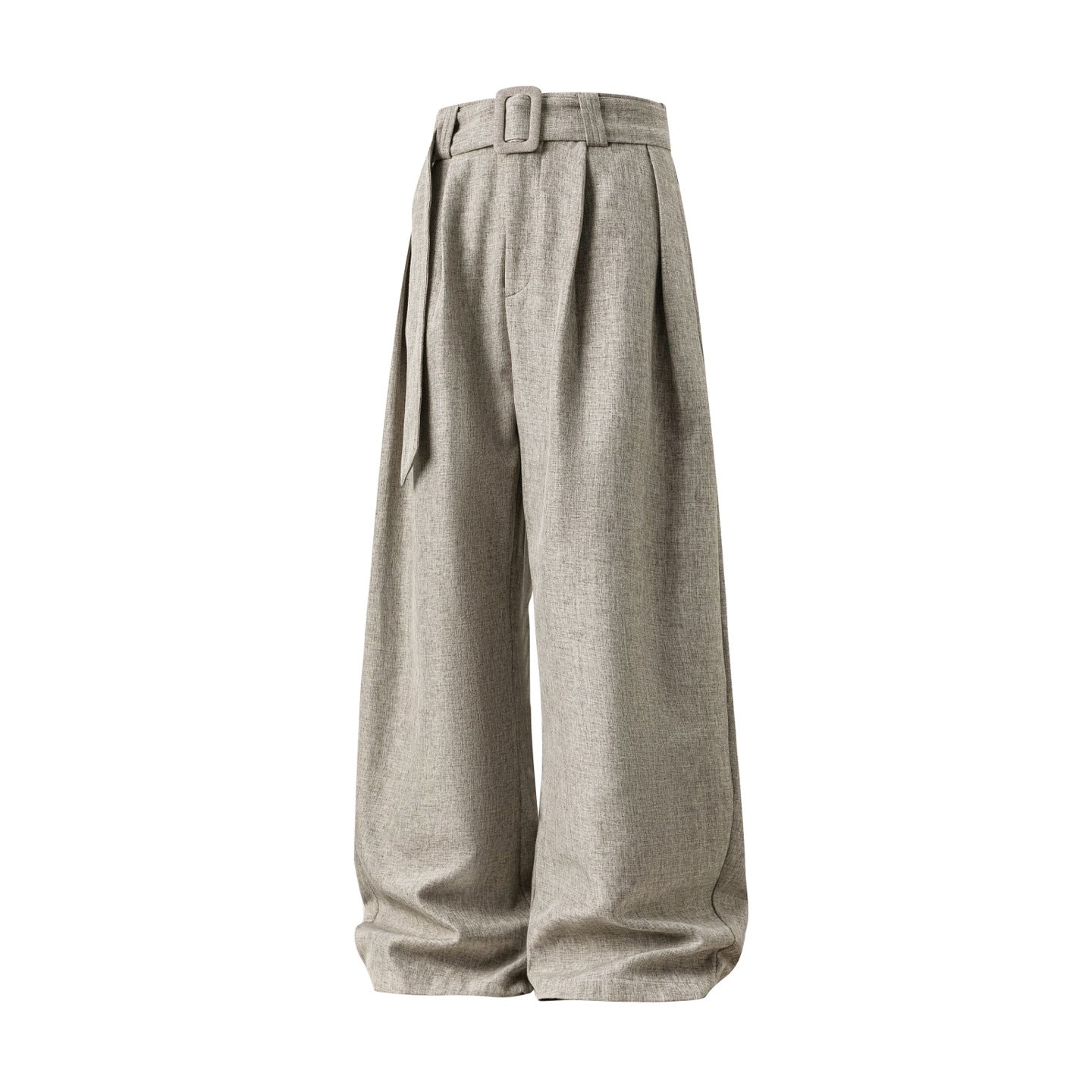 Three-dimensional Pleated Draping Machete Slacks