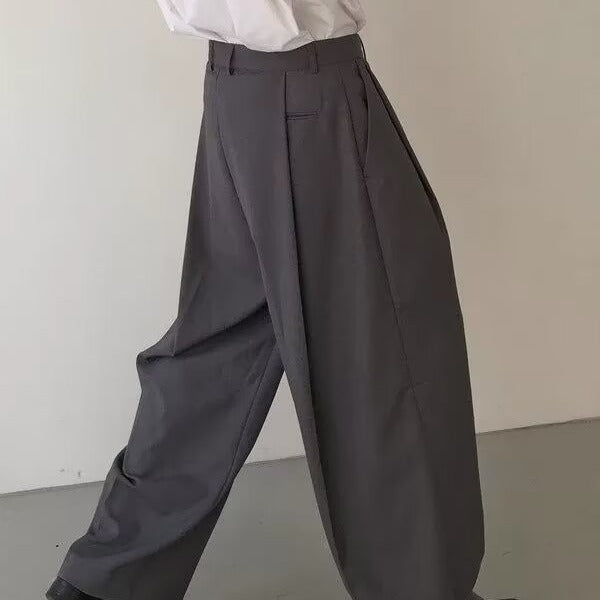 Straight Wide Leg  Casual Slacks