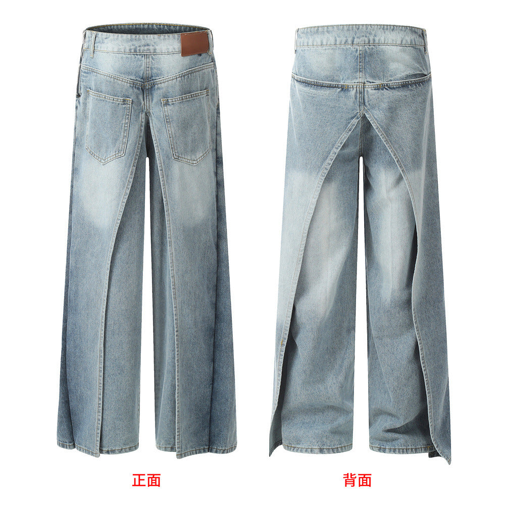 Wide Leg irregular Denim
