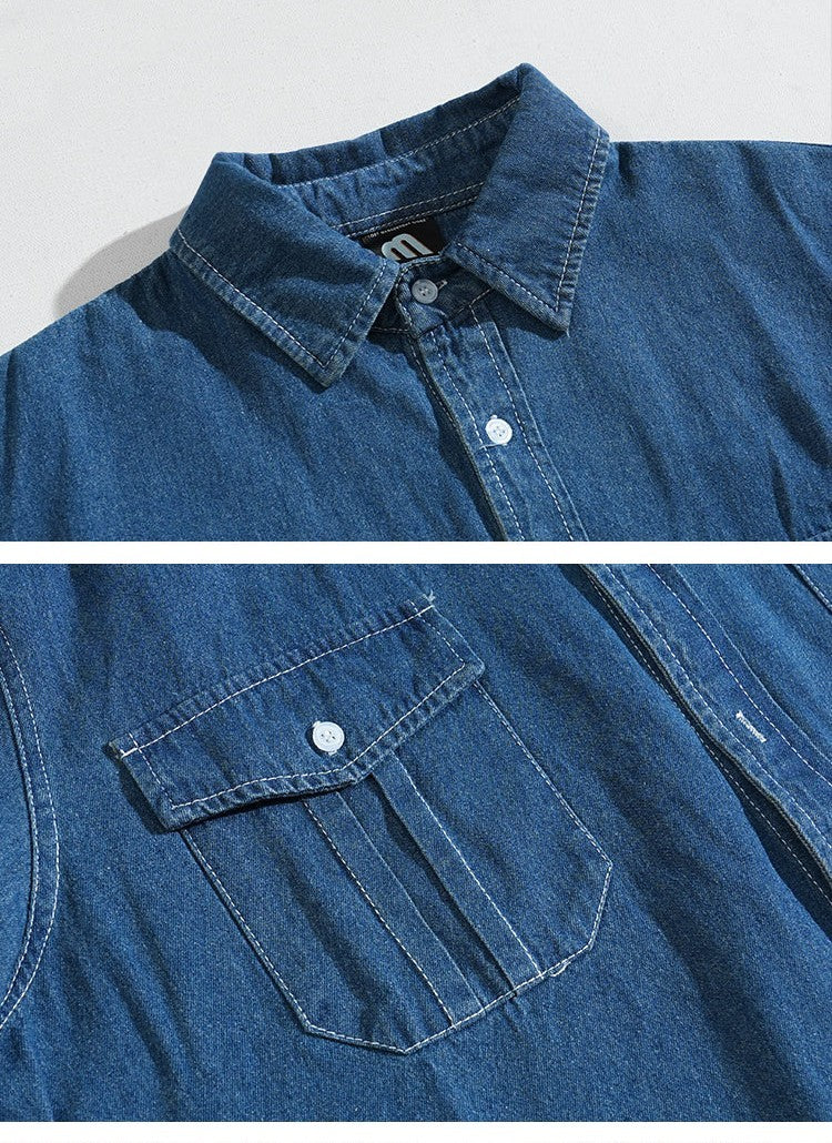 Simple Loose Denim Shirt