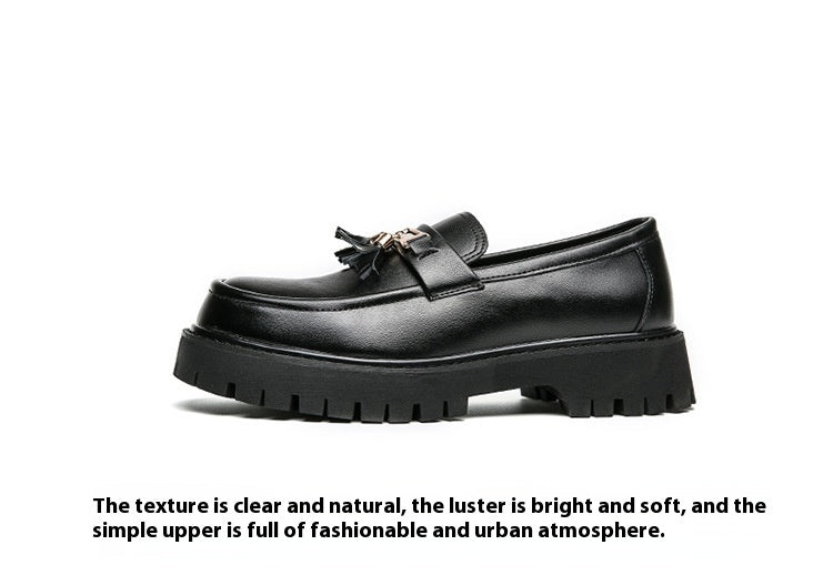 British Style Black Leather Loafer