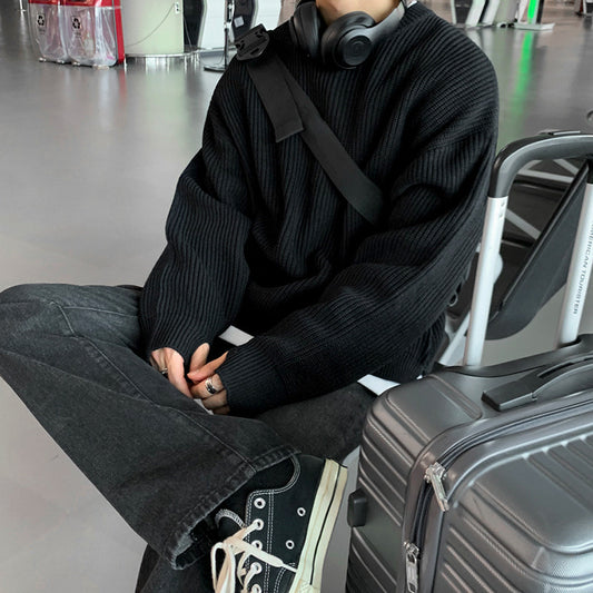 Lazy long-sleeved pullover sweater