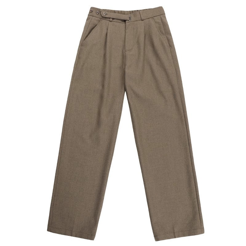 Advanced Drooping Straight Suit Pants