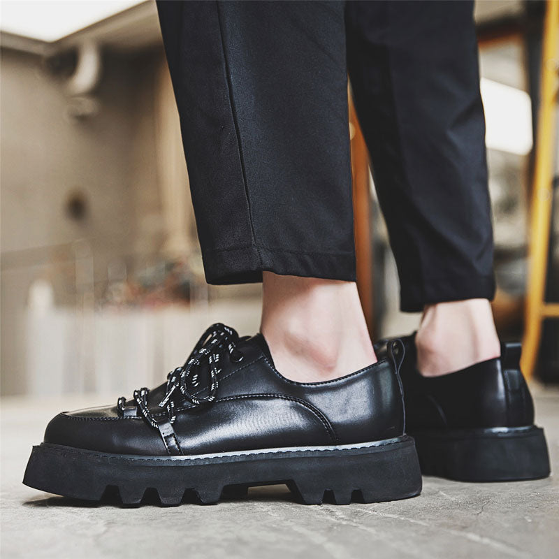 Casual Leather Strapped Shoes