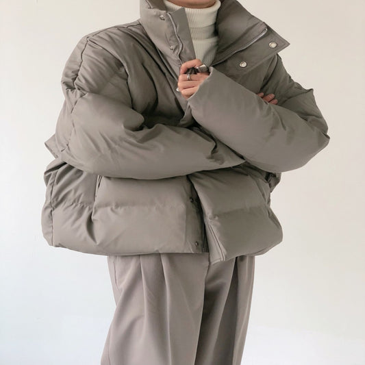 Stand Collar Cotton-Padded Coat