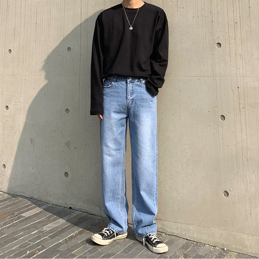 Loose Straight Retro Jeans