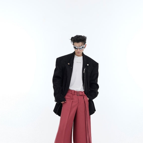 Three-dimensional Casual Pants Wide-leg Pants