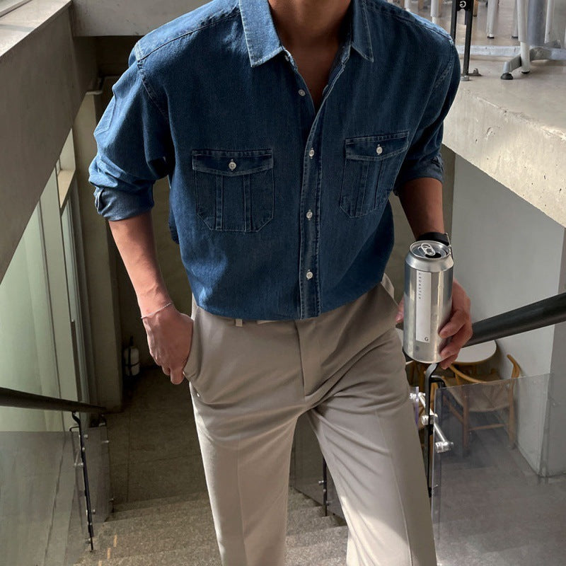 Simple Loose Denim Shirt