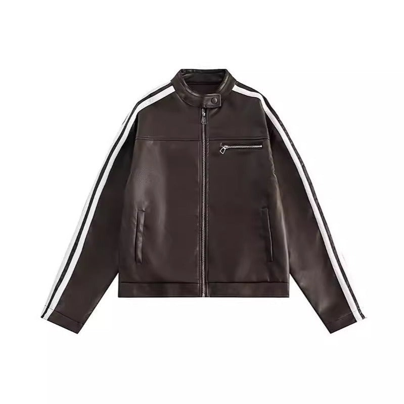 PU Leather Motorcycle Jacket
