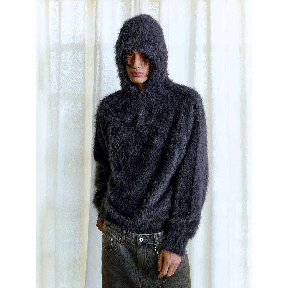 Plush Knitted Hoodie