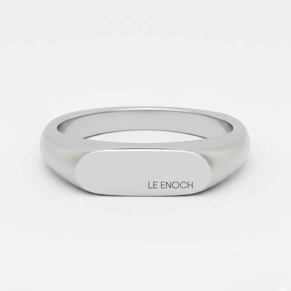 Le Enoch™ Minimal Silver Signet Ring