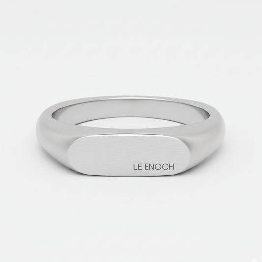 Le Enoch™ Minimal Silver Signet Ring