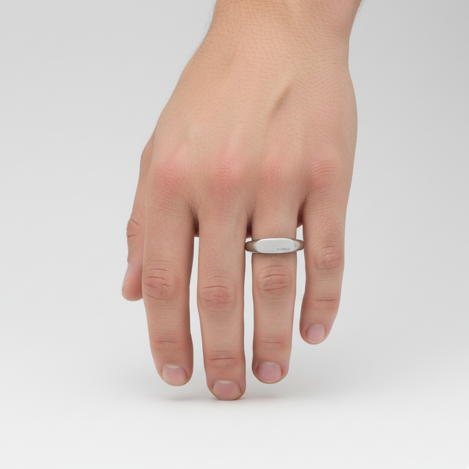 Le Enoch™ Minimal Silver Signet Ring