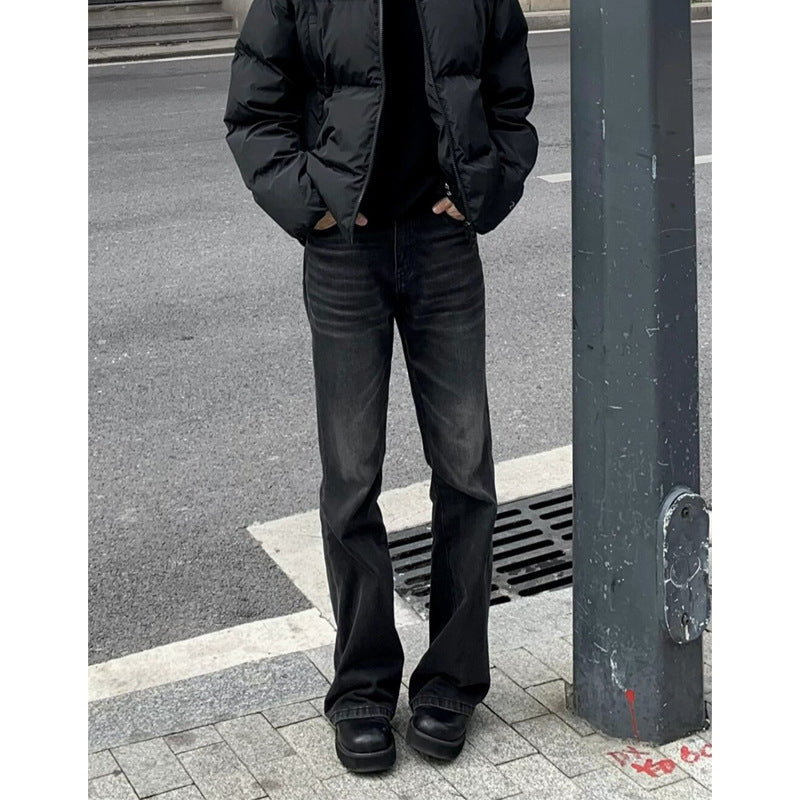 American High Street Retro Black Straight Skinny Jeans