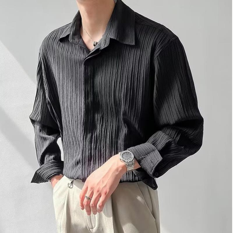 Men's Loose Casual Long Sleeve Shirt