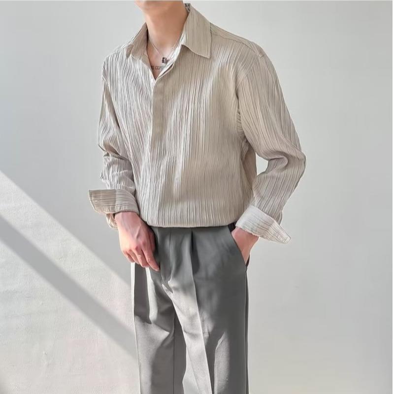 Men's Loose Casual Long Sleeve Shirt