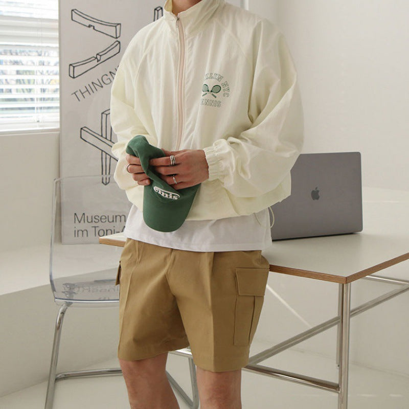 Casual Stand-up Collar Windbreaker