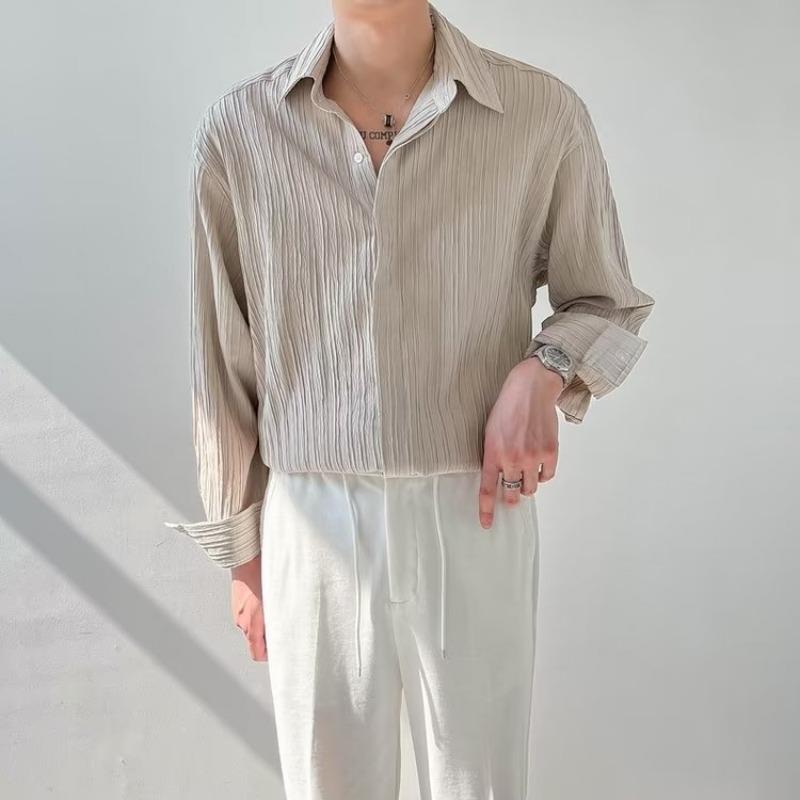 Men's Loose Casual Long Sleeve Shirt